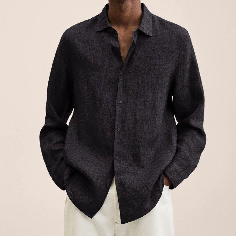 Męska koszula casualowa z długim rękawem w slim fit