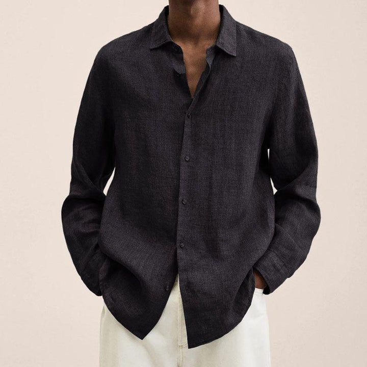 Męska koszula casualowa z długim rękawem w slim fit