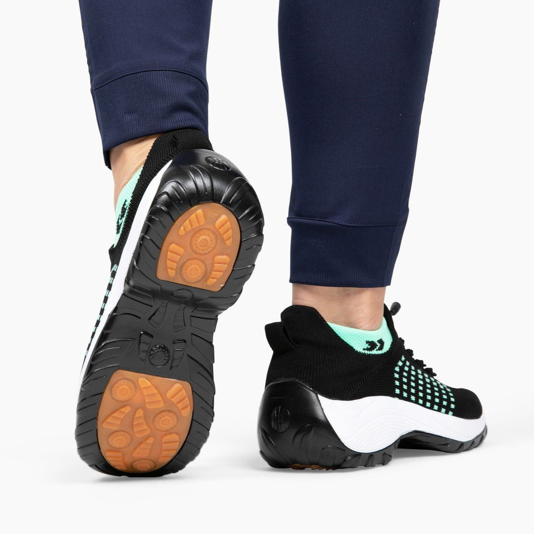Damskie Buty Sportowe z Dzianiny z Wyściółką w Podeszwie