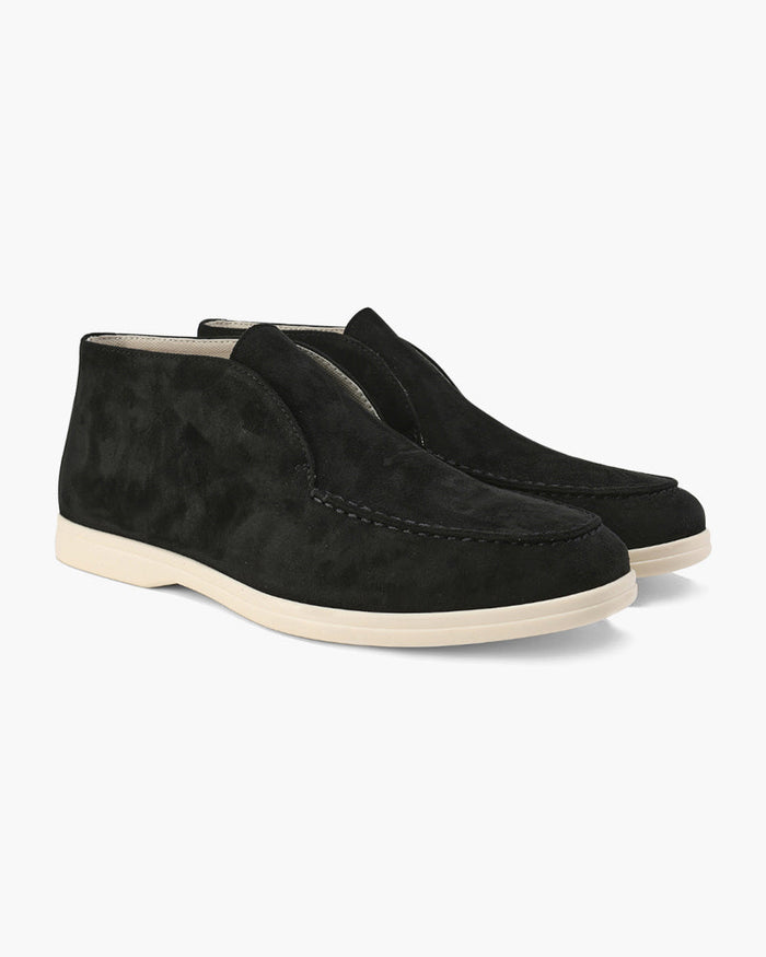 Męskie zamszowe mokasyny typu slip-on w stylu high-top