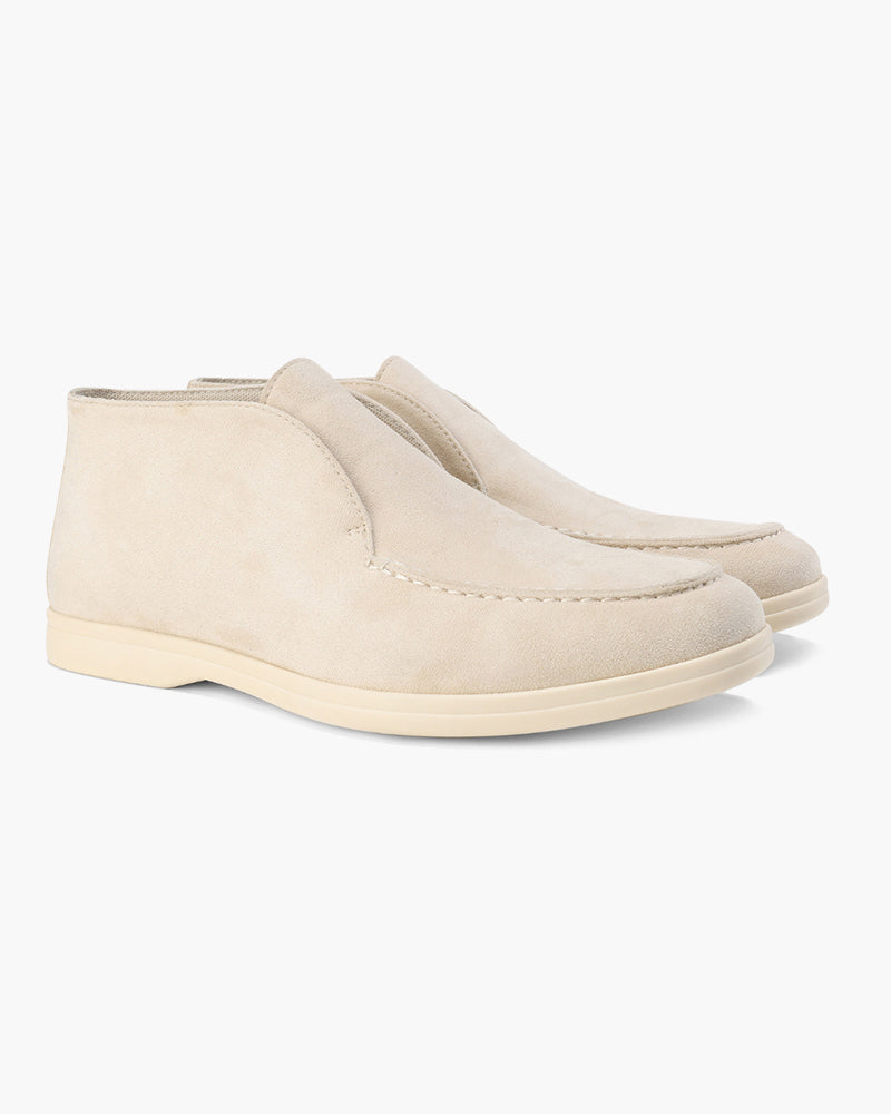 Męskie zamszowe mokasyny typu slip-on w stylu high-top