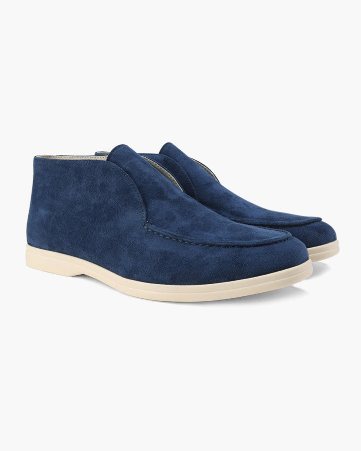 Męskie zamszowe mokasyny typu slip-on w stylu high-top