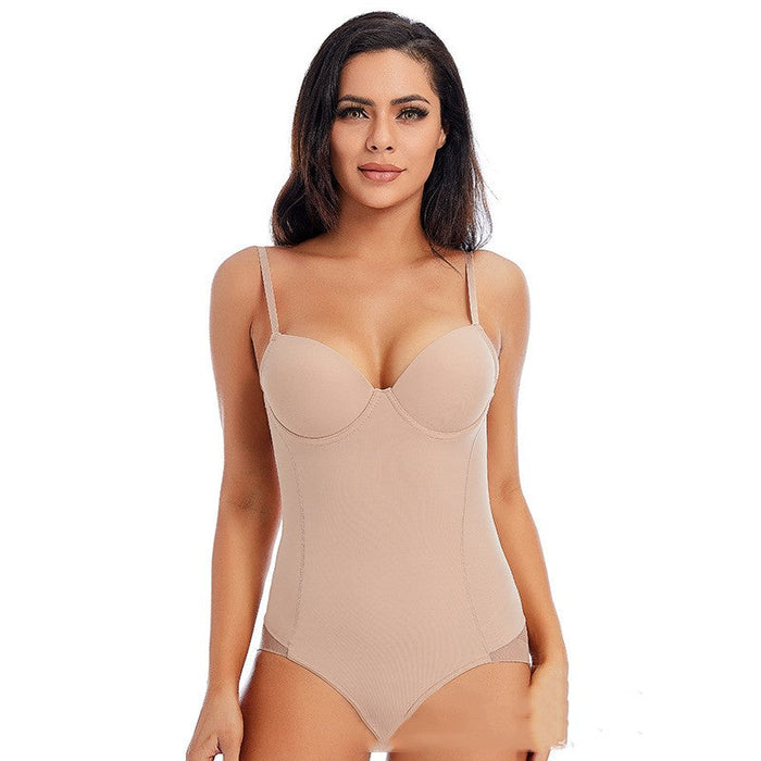 Kobiece modelujące body z fiszbinami, bezszwowe, wygodne kształtujące bielizna