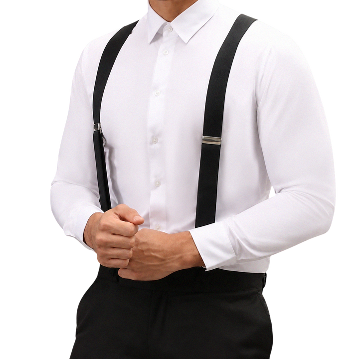Męskie Vintage Szelki – Regulowane Retro Szelki do Garniturów i Smart Casual