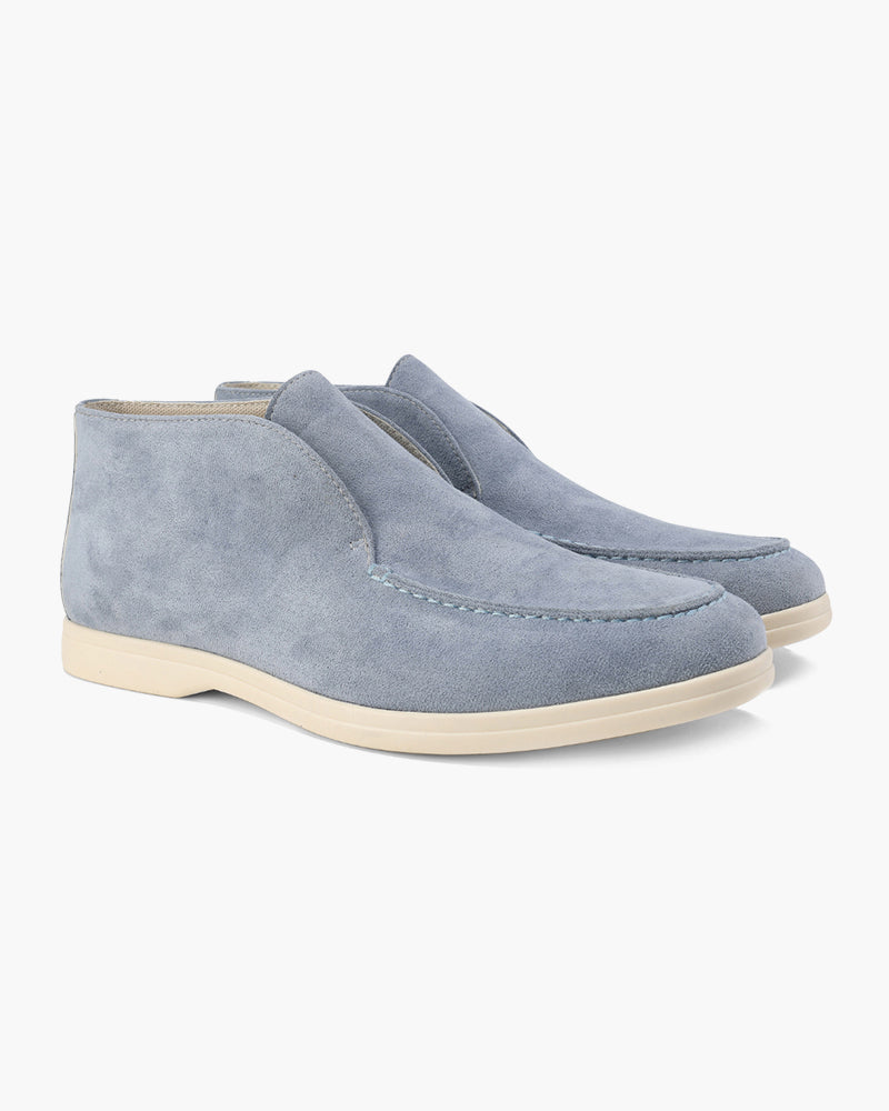 Męskie zamszowe mokasyny typu slip-on w stylu high-top