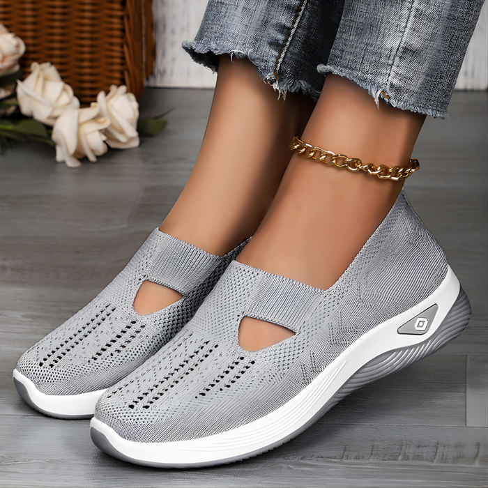 Damskie Buty Slip-On z Siateczkową Cholewką