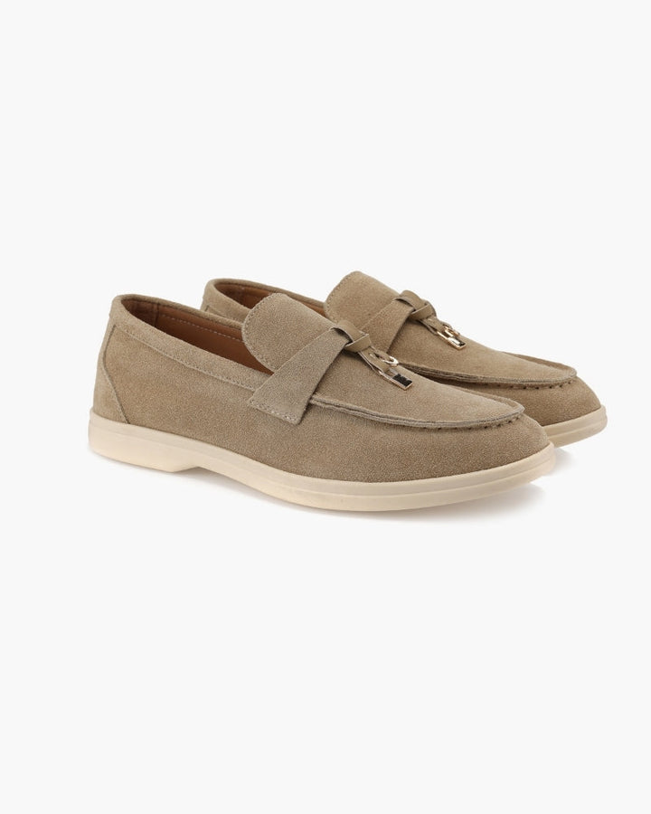 Damskie Zamszowe Mokasyny z Frędzlami Eleganckie Slip-On