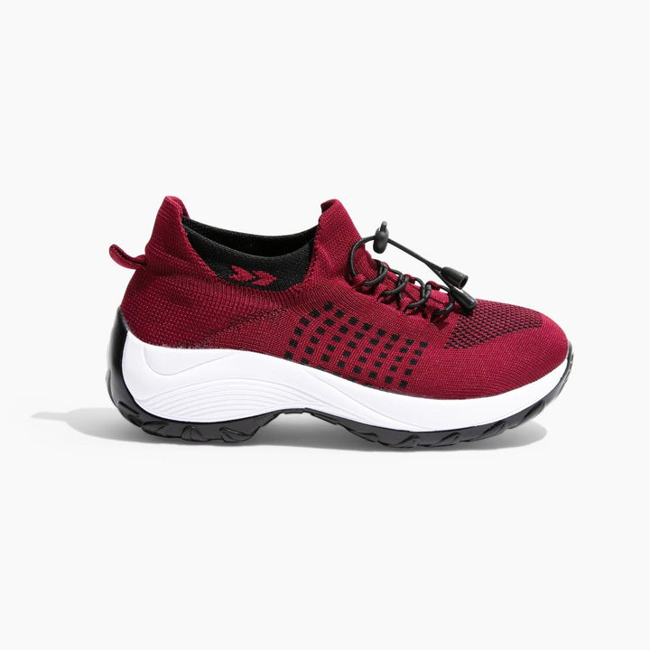 Damskie Buty Sportowe z Dzianiny z Wyściółką w Podeszwie