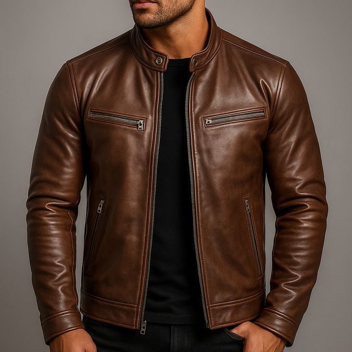 Vintage Skórzana Kurtka Męska – Ponadczasowy Styl, Premium Rzemiosło i Całodniowy Komfort