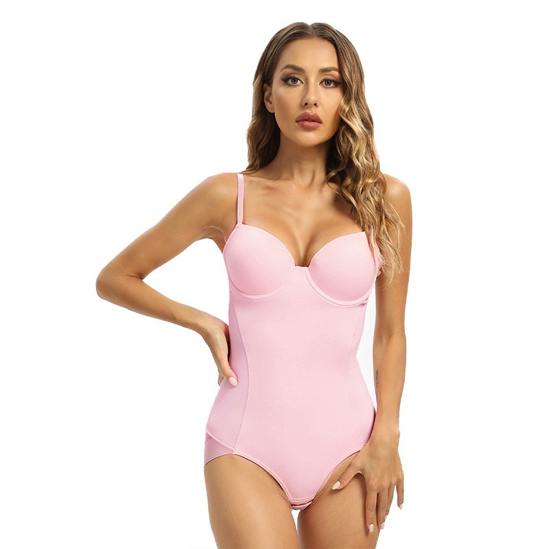 Kobiece modelujące body z fiszbinami, bezszwowe, wygodne kształtujące bielizna