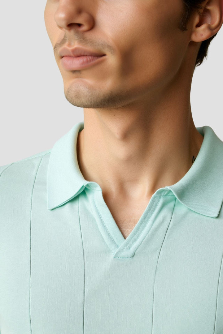 Męska Koszulka Polo z Drobnego Dzianiny w Stylu Smart Casual na Lato