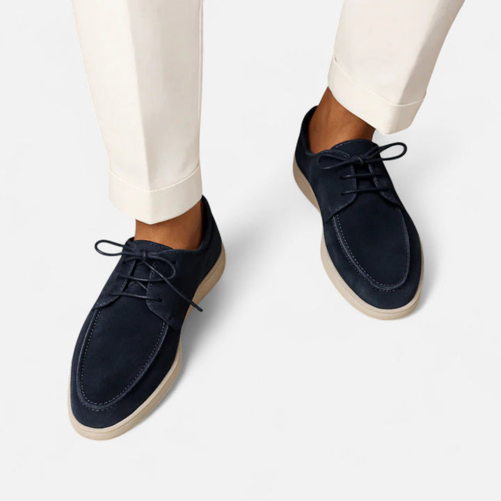 Valmonti | Męskie Buty Sznurowane – Wyrafinowana Elegancja Zamszowa
