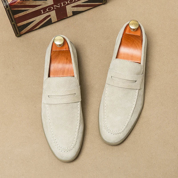 Męskie Mokasyny z Zamszu – Wygodne Buty wsuwane do Smart Casual i Formalnych Stylizacji