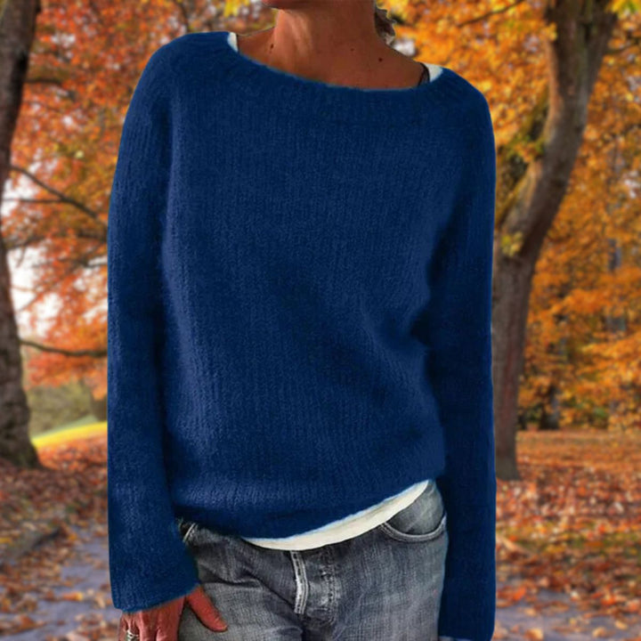 Damski klasyczny sweter z wełny merino Elegancka, ponadczasowa, ciepła odzież na jesień i zimę