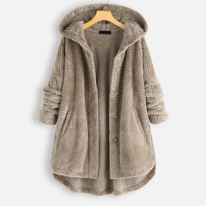 Kobiecą Miękką Kurtkę Fleece – Ciepła, Wygodna, Lekka, Codzienna, Przytulna, Warstwowa Kardigan