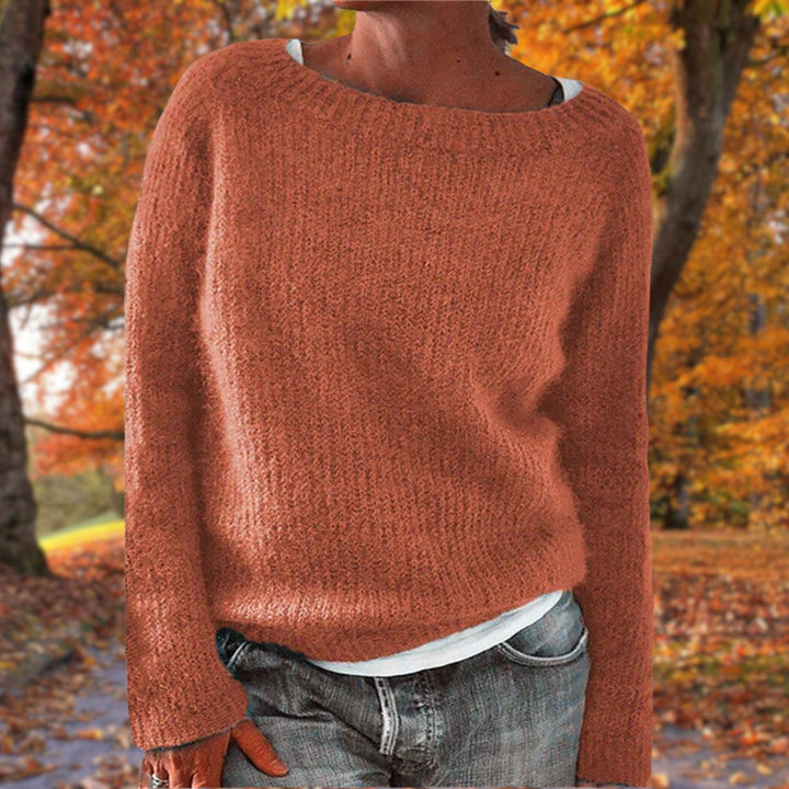 Damski klasyczny sweter z wełny merino Elegancka, ponadczasowa, ciepła odzież na jesień i zimę