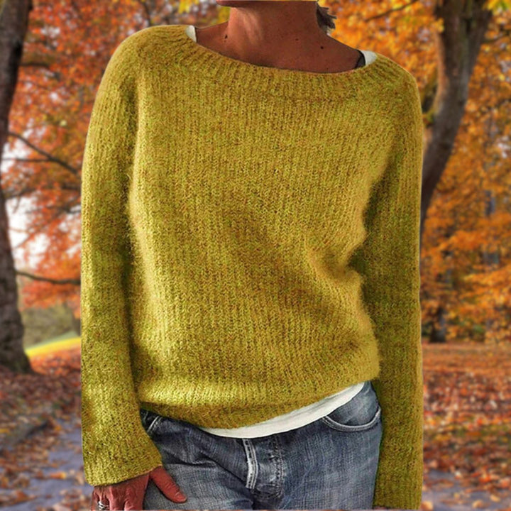 Damski klasyczny sweter z wełny merino Elegancka, ponadczasowa, ciepła odzież na jesień i zimę