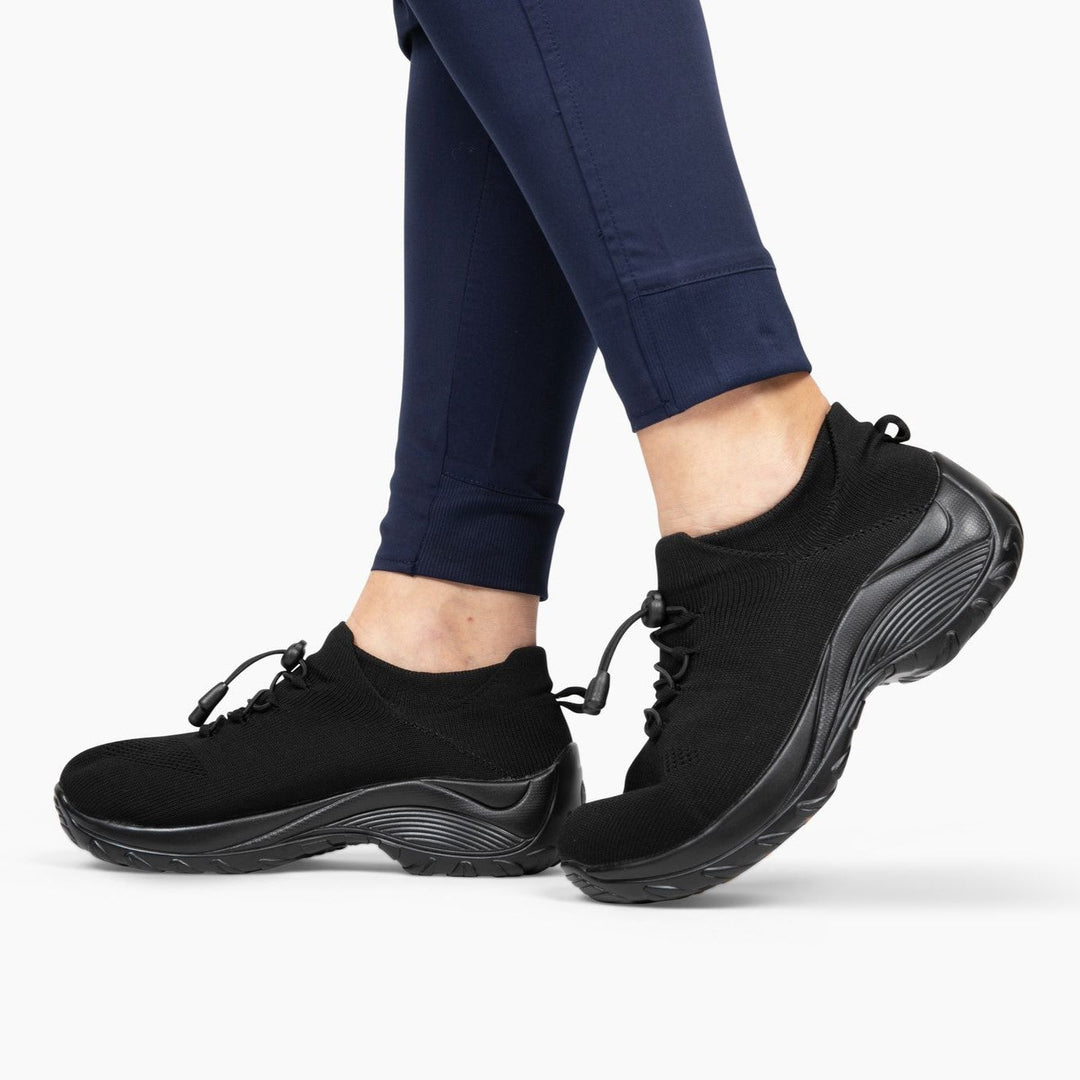 Damskie Buty Sportowe z Dzianiny z Wyściółką w Podeszwie