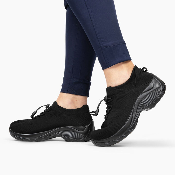 Damskie Buty Sportowe z Dzianiny z Wyściółką w Podeszwie