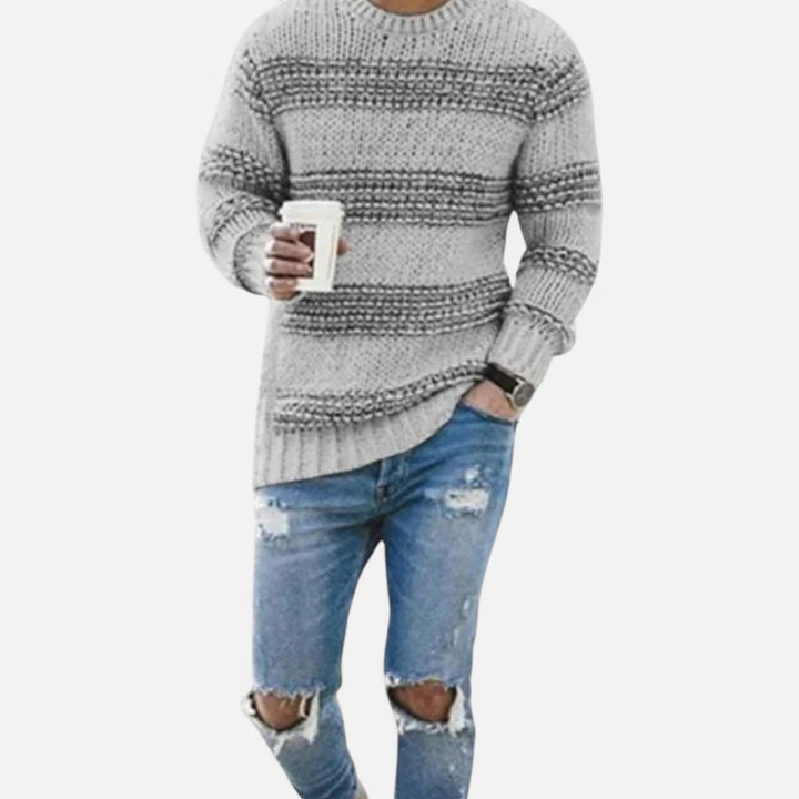 Valmonti | Męski Zimowy Sweter Pullover