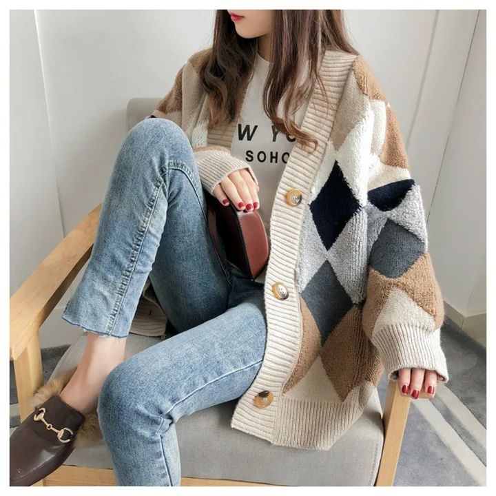Damski nadrukowany oversize&