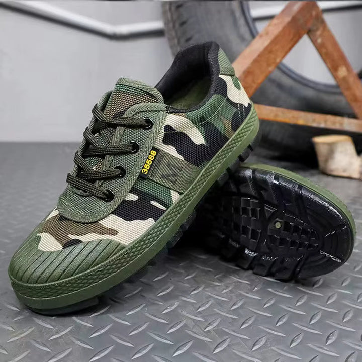 Męskie Sneakersy Niskie z Wydrukiem i Sznurowaniem