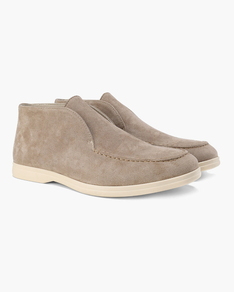 Męskie zamszowe mokasyny typu slip-on w stylu high-top