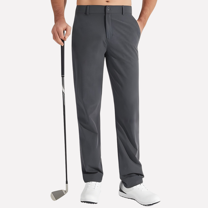 Męskie Spodnie Golfowe Dopasowane z Elastycznym Materiałem