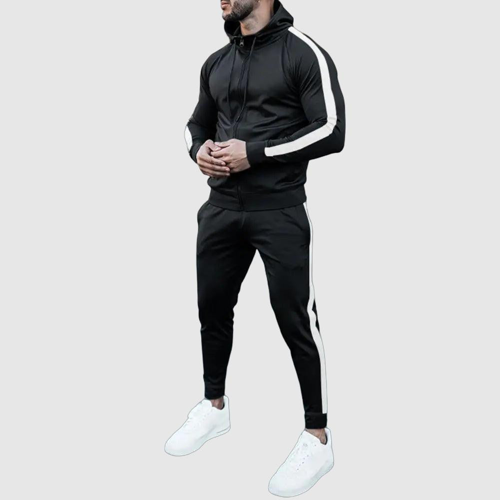 Męski Zestaw Dresowy Ponadczasowy Styl Wygodny Miękki Materiał Casual Sportowa Odzież Kompletny Strój