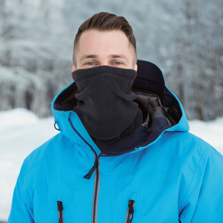 Polarowy komin na szyję ze ściągaczem