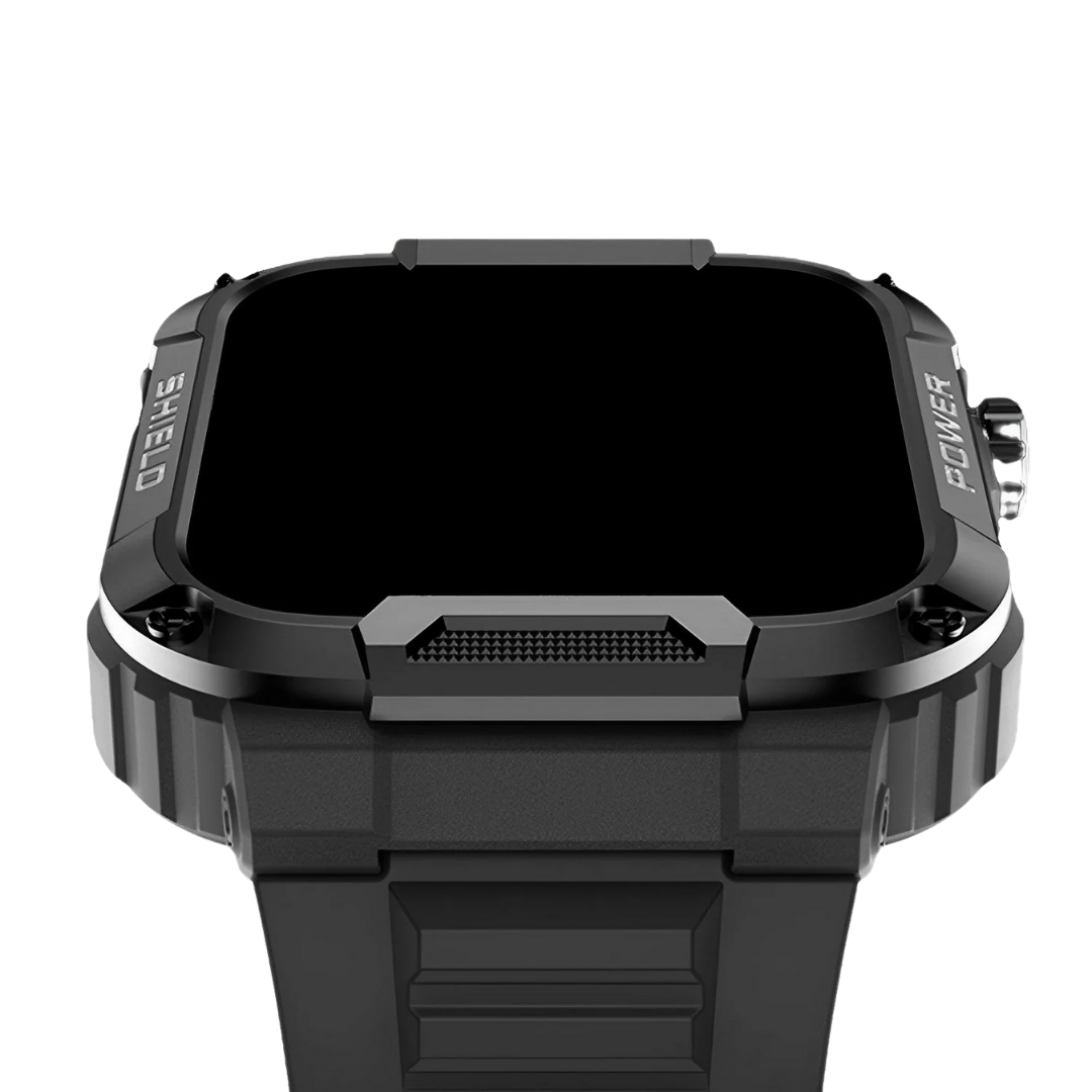 Męski Wytrzymały Smartwatch – Zewnętrzny Zegarek Fitness IP67 z 15-dniowym Czasem Czystym