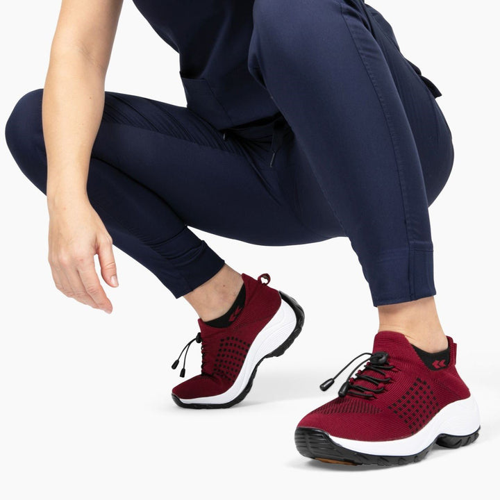 Damskie Buty Sportowe z Dzianiny z Wyściółką w Podeszwie