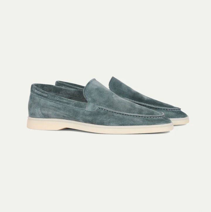 Męskie zamszowe mokasyny slip-on do smart casual i jazdy