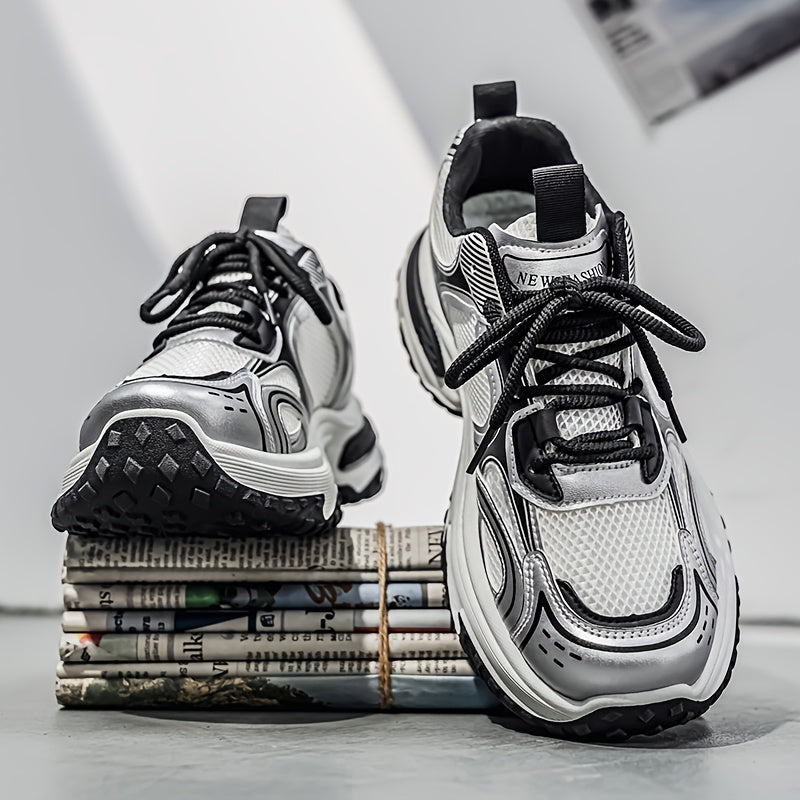 Unisexowe casualowe sneakersy na sznurówki do chodzenia na świeżym powietrzu, wygodne buty w stylu ulicznym, uniwersalne niskie trampki na co dzień