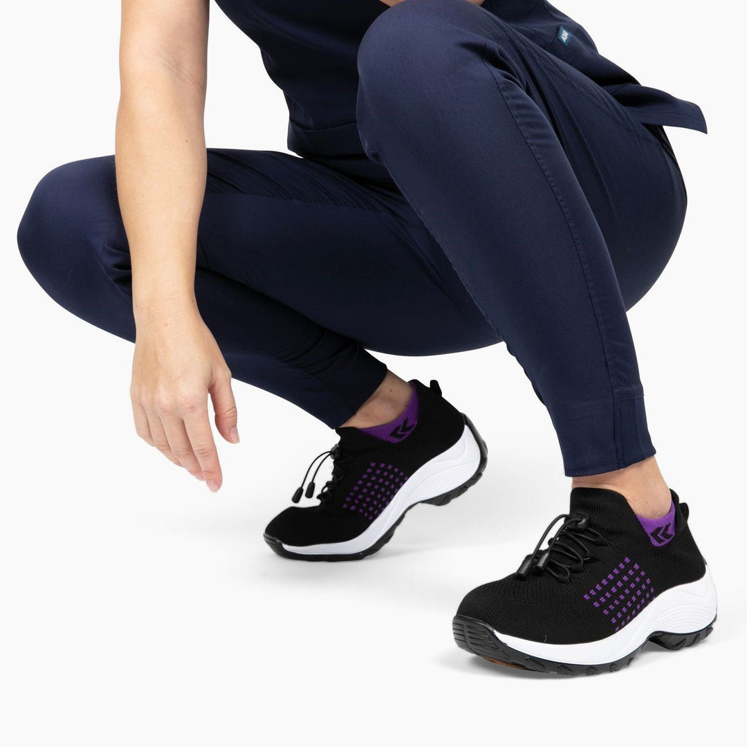 Damskie Buty Sportowe z Dzianiny z Wyściółką w Podeszwie