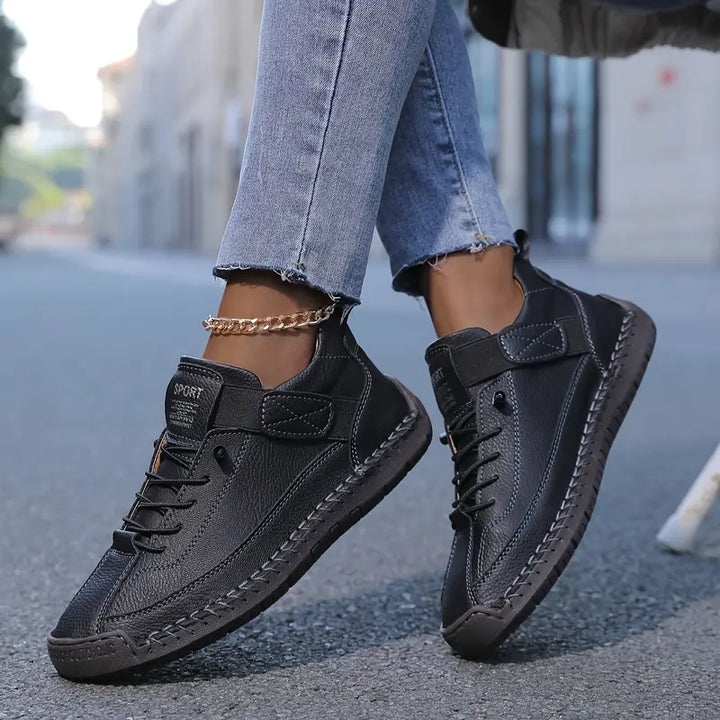 Damskie sportowe sneakersy panelowe, elastyczne buty do codziennego chodzenia