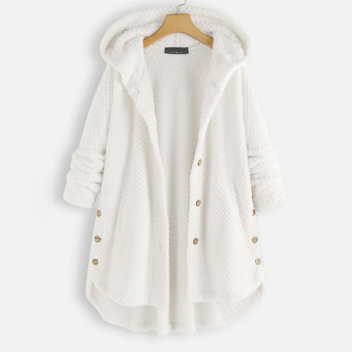 Kobiecą Miękką Kurtkę Fleece – Ciepła, Wygodna, Lekka, Codzienna, Przytulna, Warstwowa Kardigan