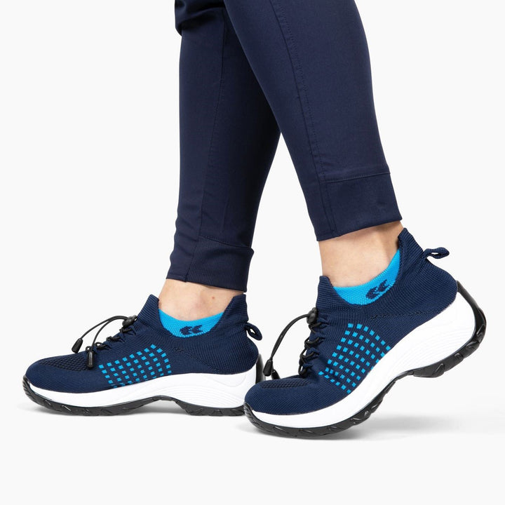 Damskie Buty Sportowe z Dzianiny z Wyściółką w Podeszwie