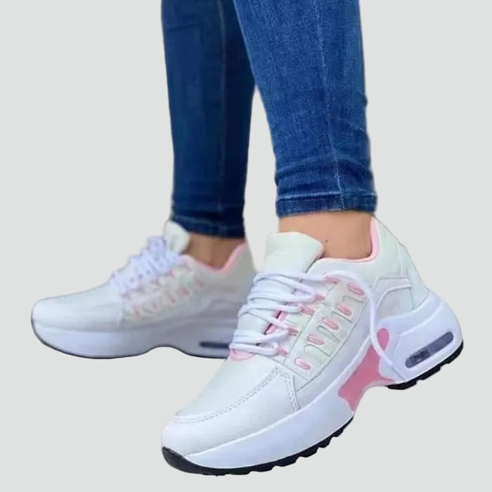 Damskie sneakersy na platformie z wiązaniem i amortyzacją