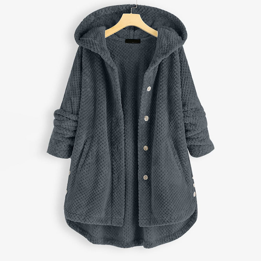 Kobiecą Miękką Kurtkę Fleece – Ciepła, Wygodna, Lekka, Codzienna, Przytulna, Warstwowa Kardigan