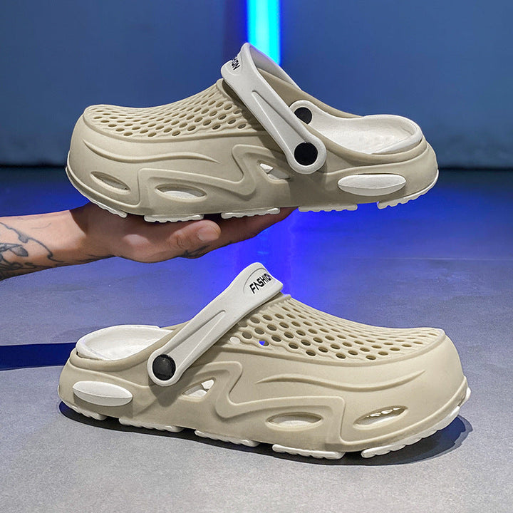 Męskie Oddychające Ergonomiczne Klapki – Lekkie Buty Wsuwane na Podróże do Ogrodu i Codziennego Użytku