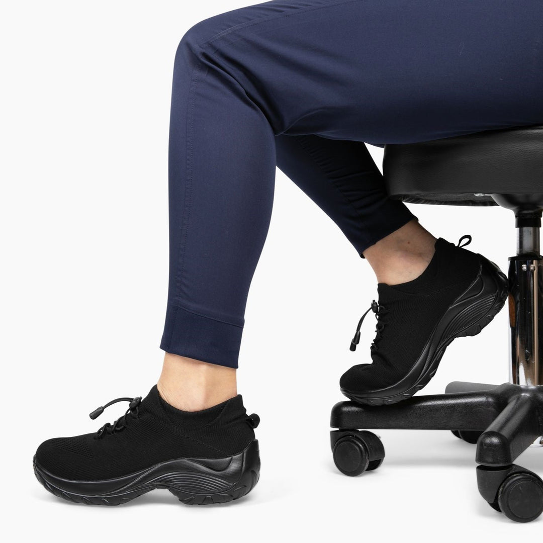 Damskie Buty Sportowe z Dzianiny z Wyściółką w Podeszwie