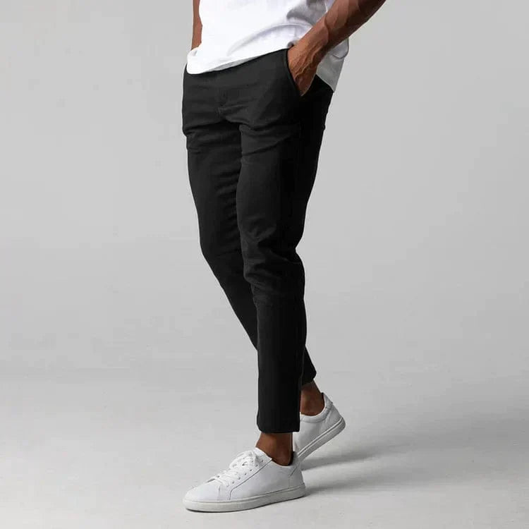 Męskie Spodnie Chino Slim Fit - Eleganckie Casualowe Spodnie na Co Dzień