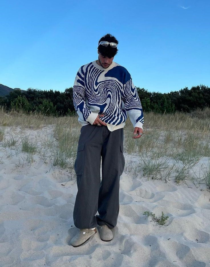Damski Sweter Pulower z Dzianiny – Miękki, Oddychający, Wygodny, Stylowy, Casualowy, Codzienny Strój Dzianinowy