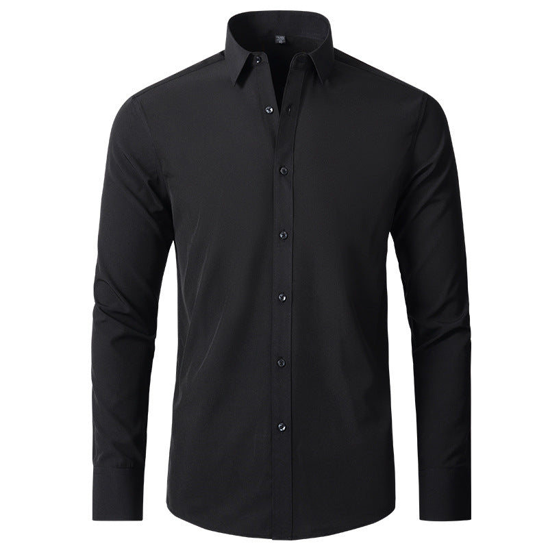 Męska koszula elegancka z rozciągliwego materiału, odporna na zagniecenia, slim fit
