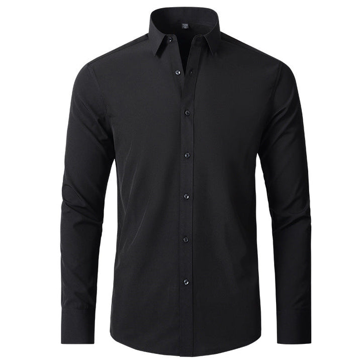 Męska koszula elegancka z rozciągliwego materiału, odporna na zagniecenia, slim fit
