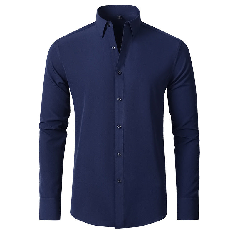 Męska koszula elegancka z rozciągliwego materiału, odporna na zagniecenia, slim fit