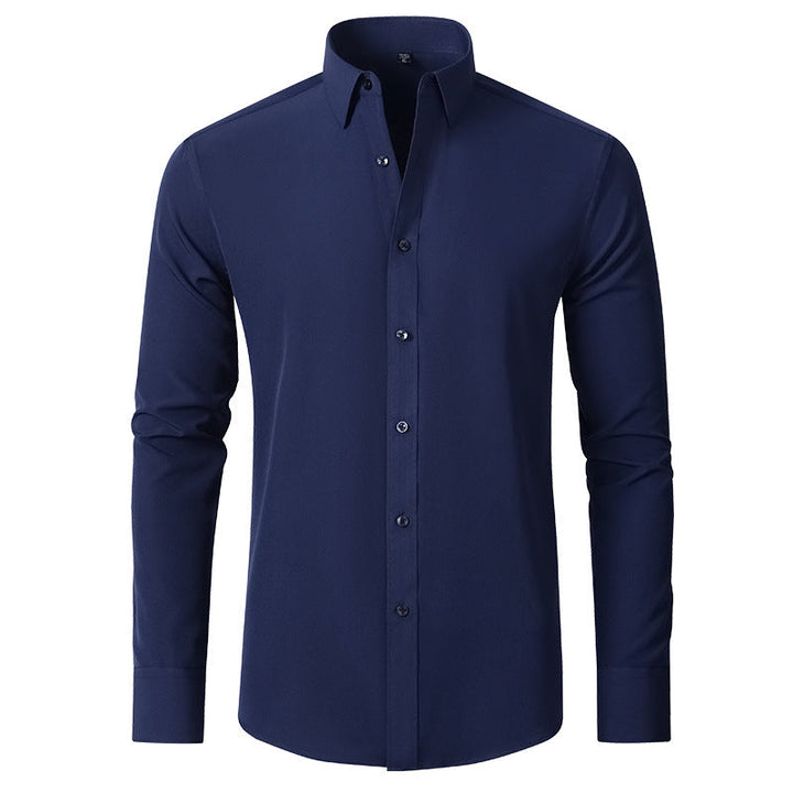 Męska koszula elegancka z rozciągliwego materiału, odporna na zagniecenia, slim fit