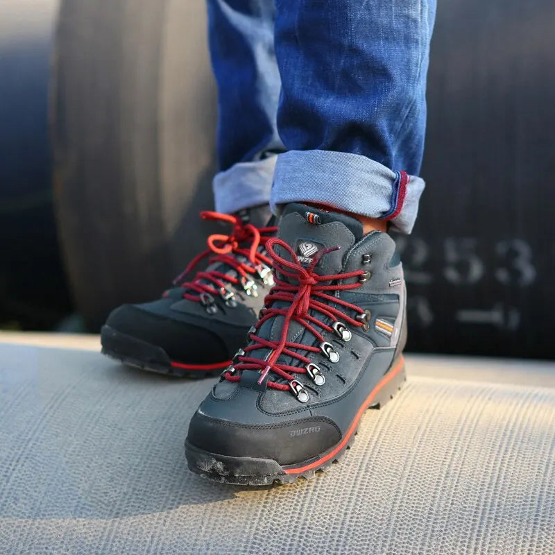 Męskie Buty Trekkingowe – Wytrzymałe Wysokie Buty Outdoor do Wędrówek
