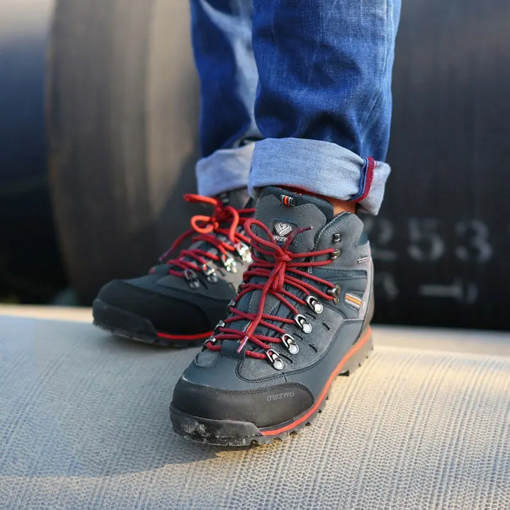 Męskie Buty Trekkingowe – Wytrzymałe Wysokie Buty Outdoor do Wędrówek
